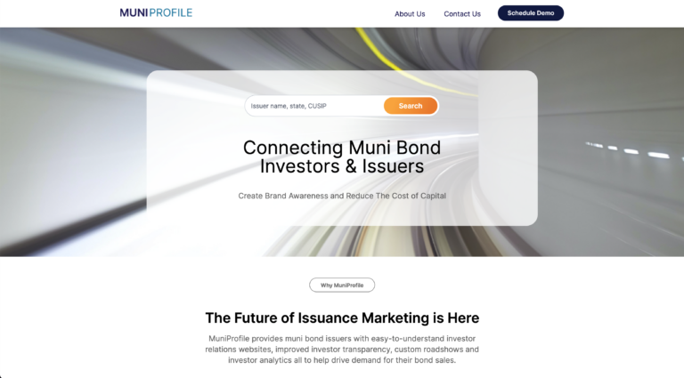 muniprofile.com connecting municipal bond issuers and investors